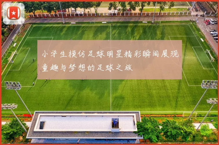 小学生模仿足球明星精彩瞬间展现童趣与梦想的足球之旅